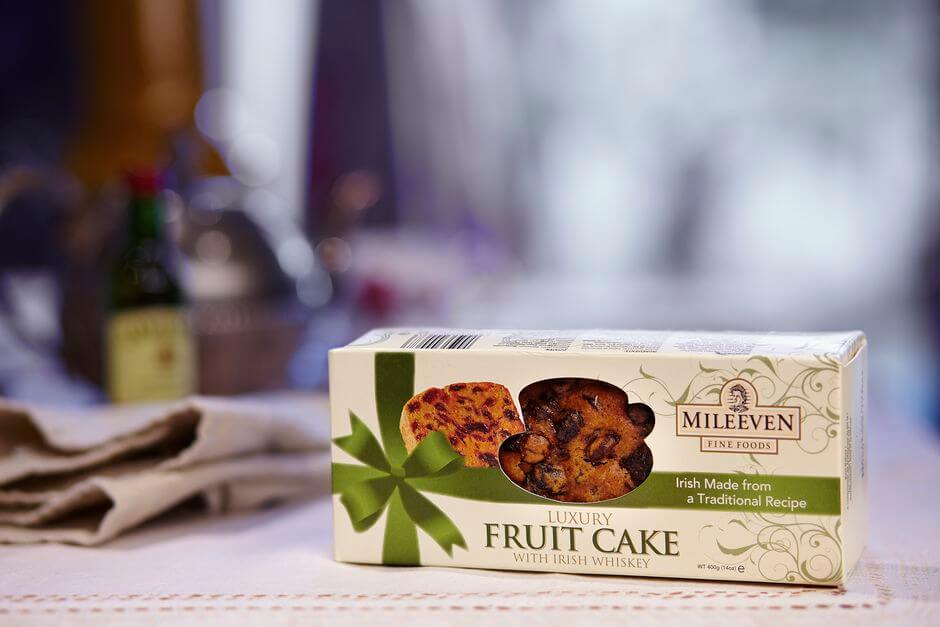 McLaughlin's Irish Shop Früchtekuchen mit irischem Whiskey, 400g.