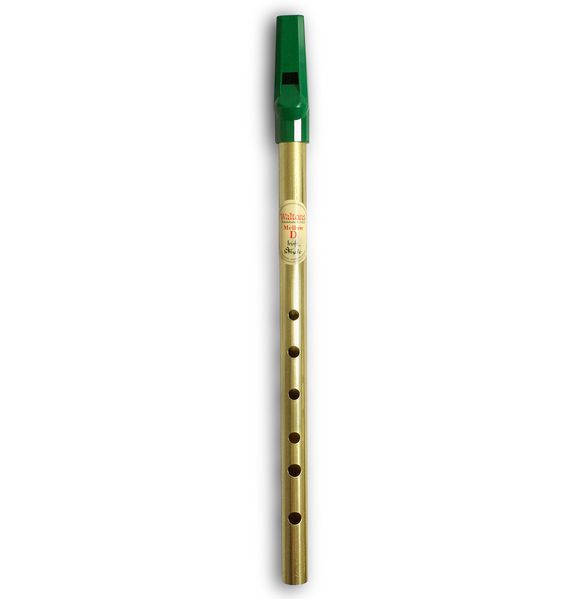 Irische Flöte Tin Whistle aus Messing in Tonart D.