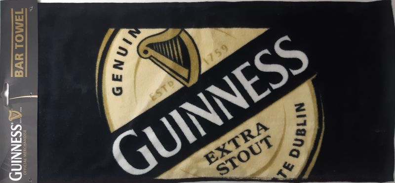 Guinness Tresentuch aus Frottee mit kleinem Webfehler