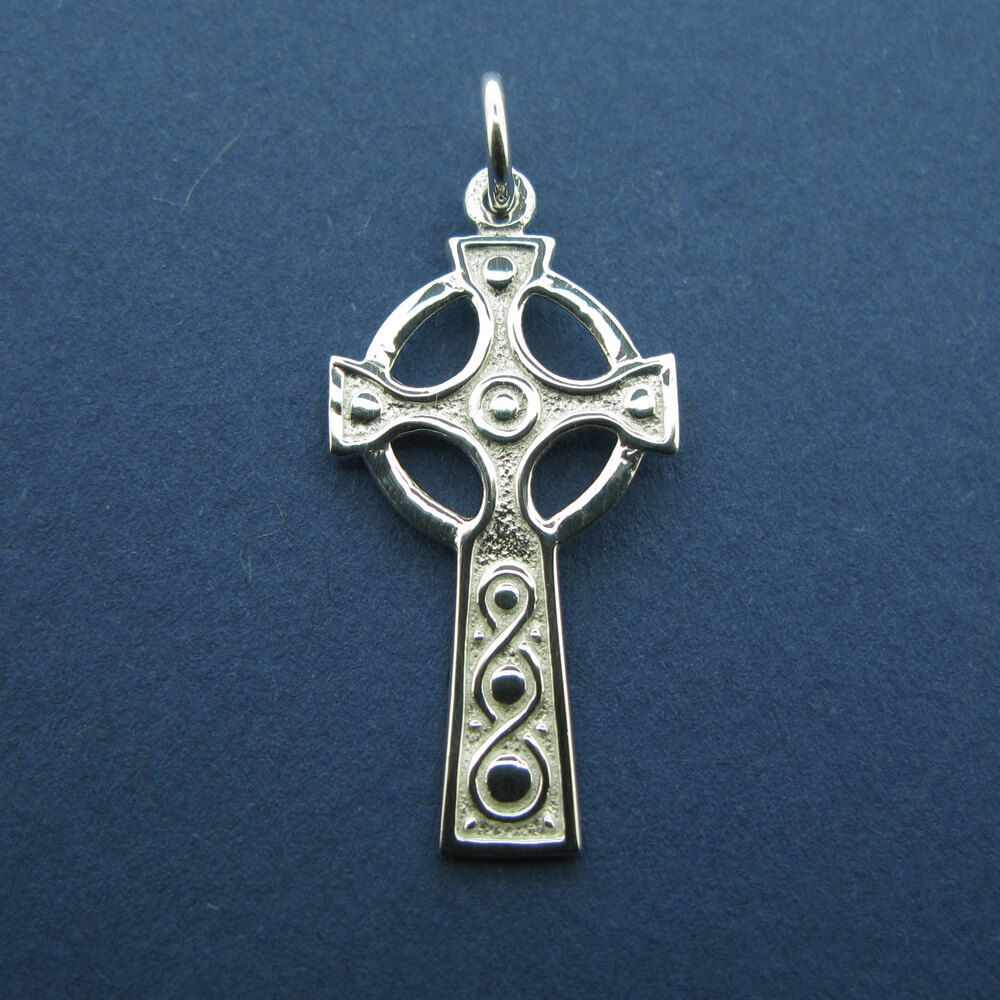 Anhänger. Keltisches Kreuz aus Irland. Celtic Cross, Silber Einheitsgröße