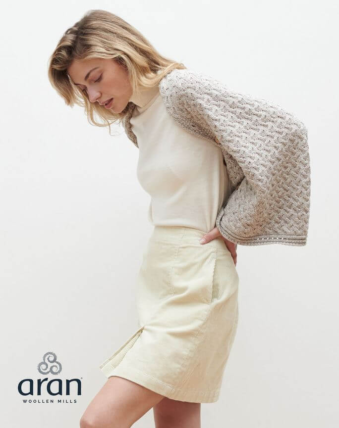 Wollumhang für Damen aus Supersoft Merinowolle