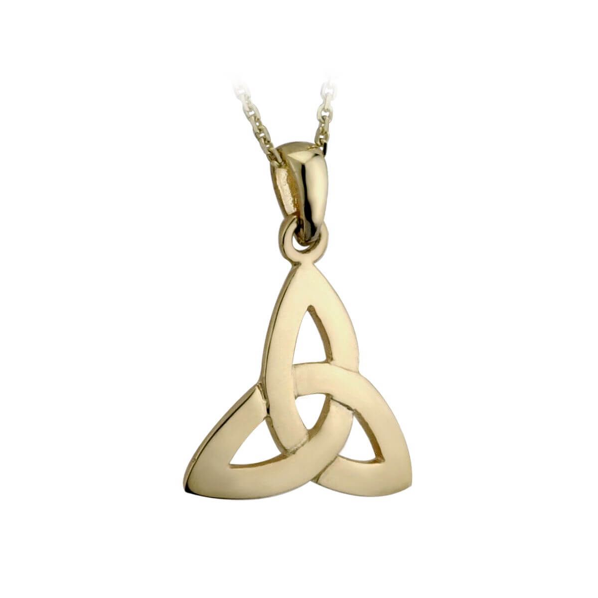 Irischer Schmuckanhänger Trinity aus 10K.Gold Einheitsgröße