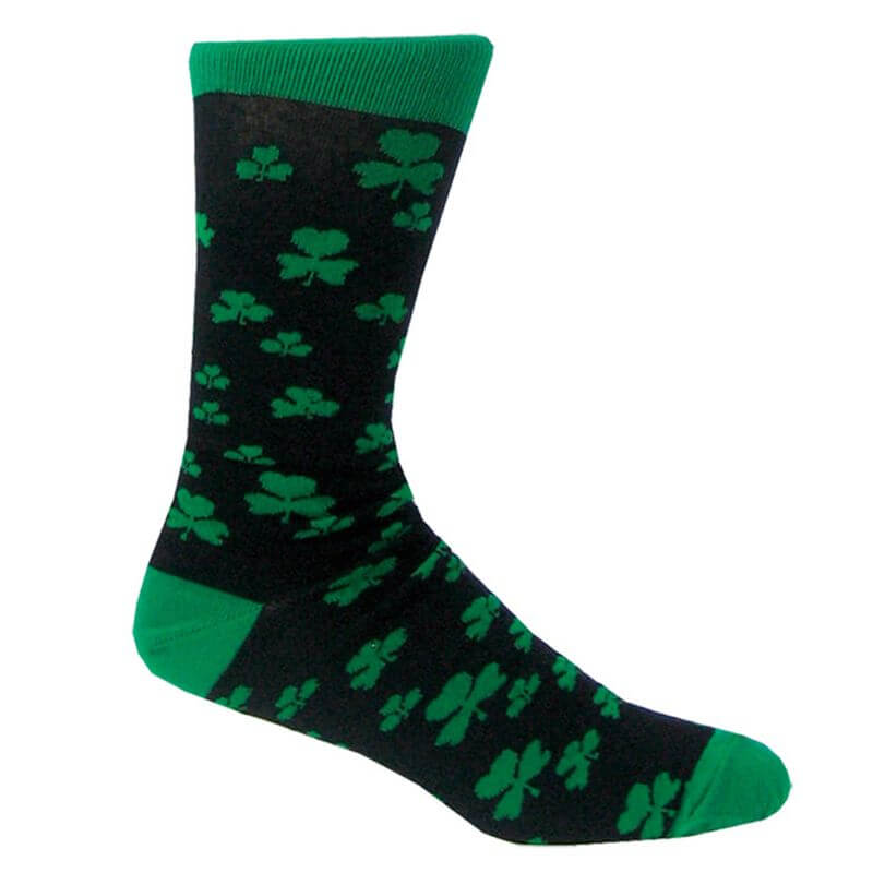 Baumwollsocken mit Irland-Motiv, Walking on Shamrocks Einheitsgröße