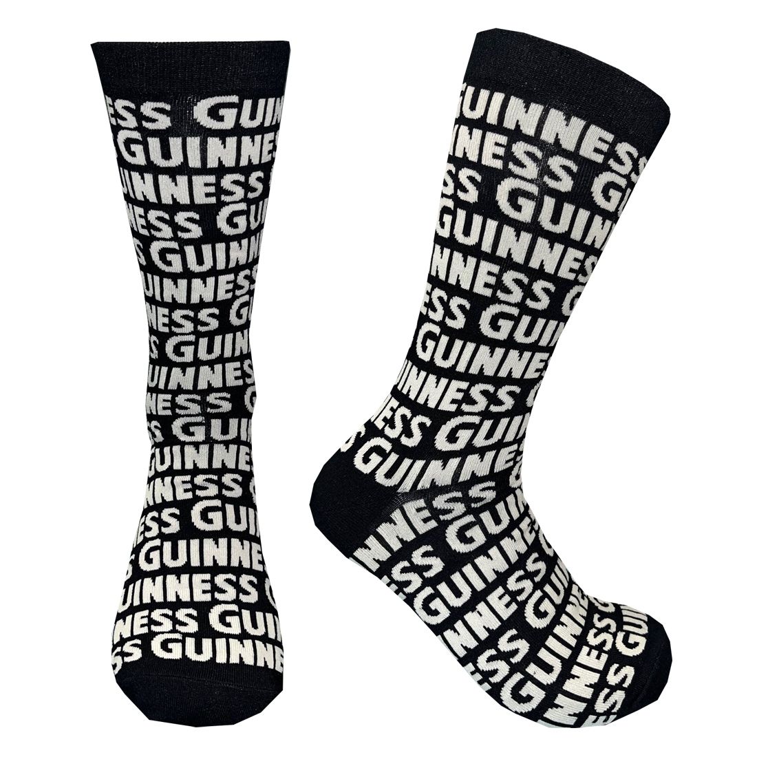 Guinness Herrensocke mit reliefwirkendem Schriftzug