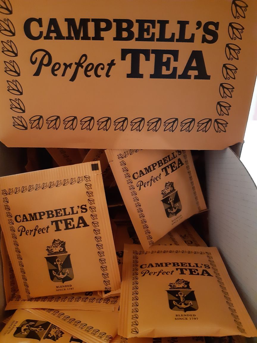 Campbell's Frühstücksteebeutel aus Irland.