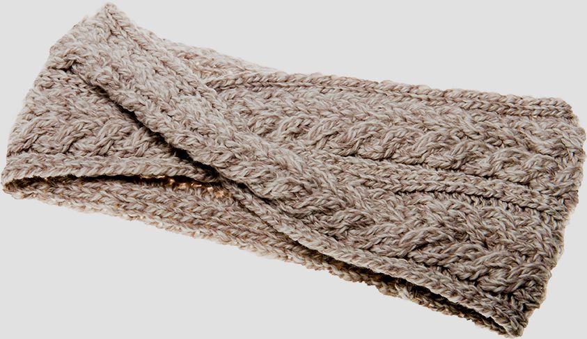 Gestricktes, weiches Merino-Stirnband/Ohrenwärmer für Damen aus Irland