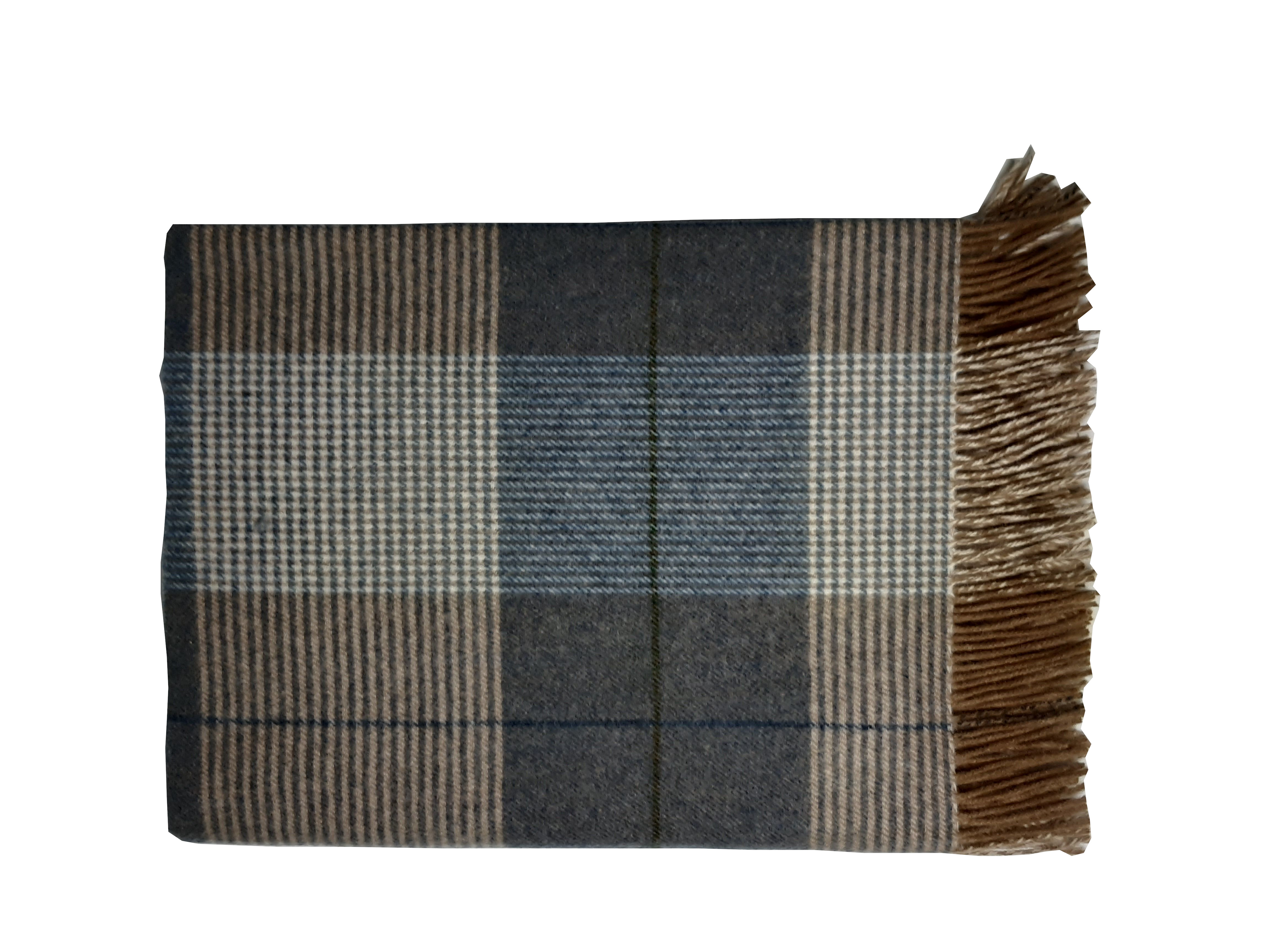 John Hanly Irische Lammwolldecke im traditionellen Muster