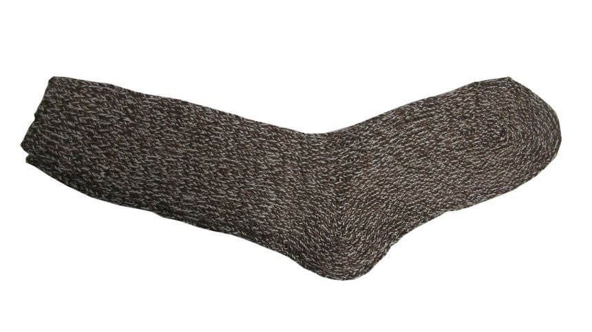 Irische Wollsocken für Damen und Herren. Beigemeliert M