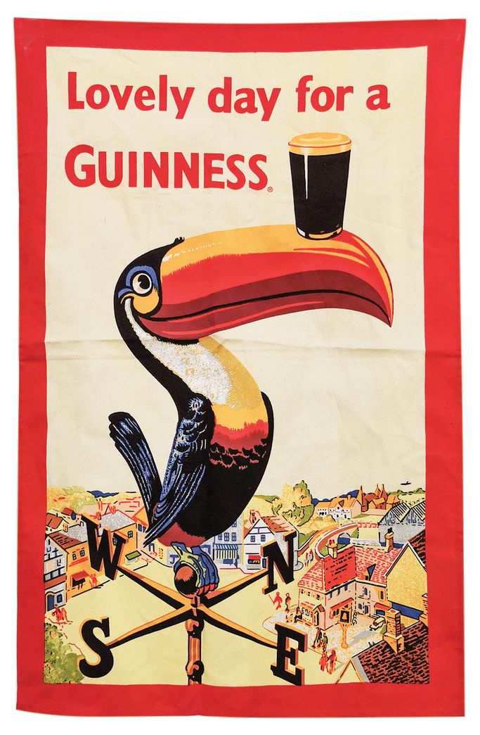 Guinness Geschirrtuch aus der Gilroy Tukan Collection