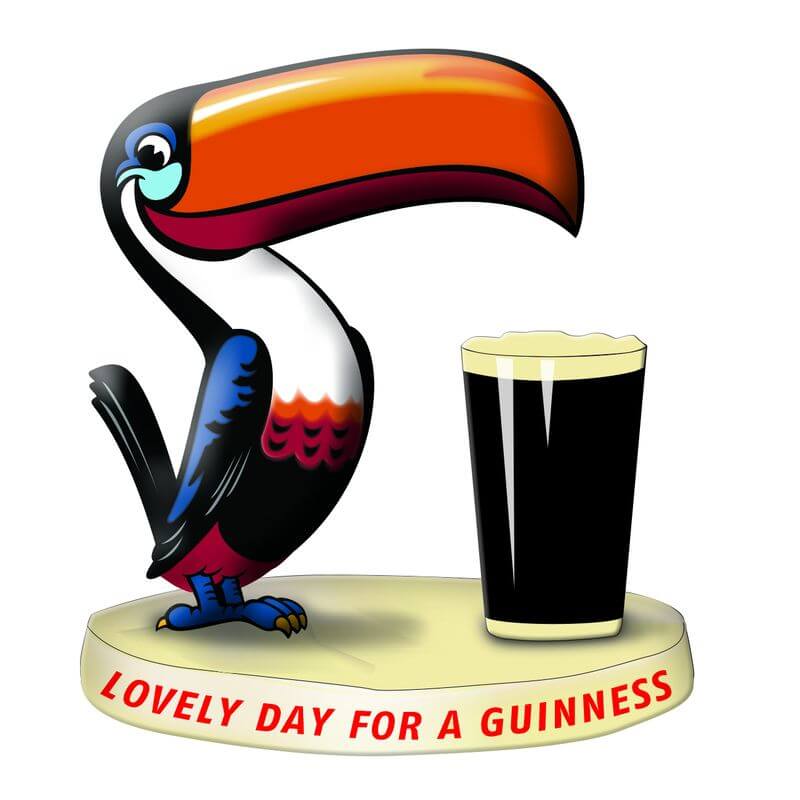 Guinness Kult-Werbefigur Tukan