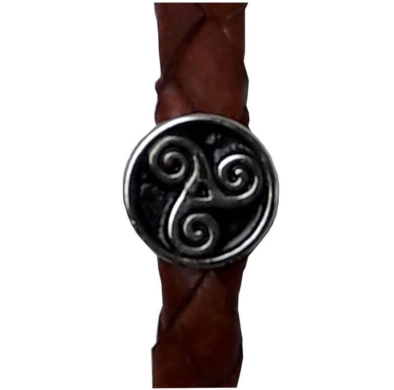 Irisches Armband mit keltischem Triple Spiral Muster