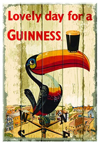 Guinness Nostalgie Holzschild Toucan