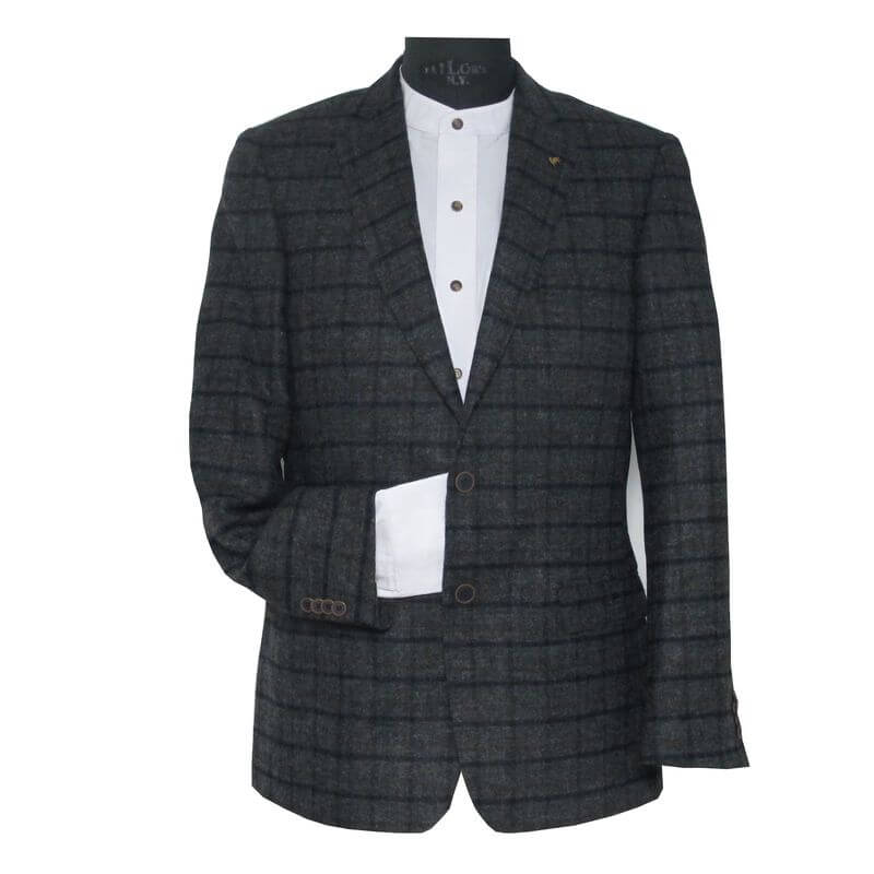 Irisches Herrenhemd aus glatter Baumwolle. Stehkragen. Klassisch Weiß XXL