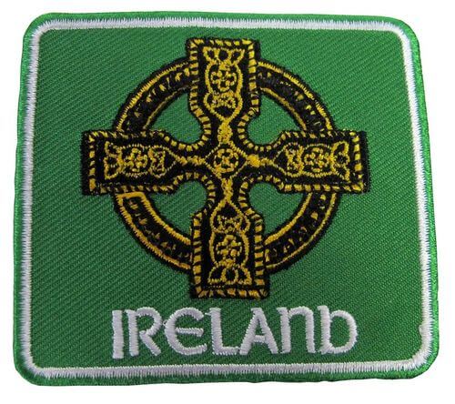 Irland Aufnäher / Emblem Keltisches Kreuz