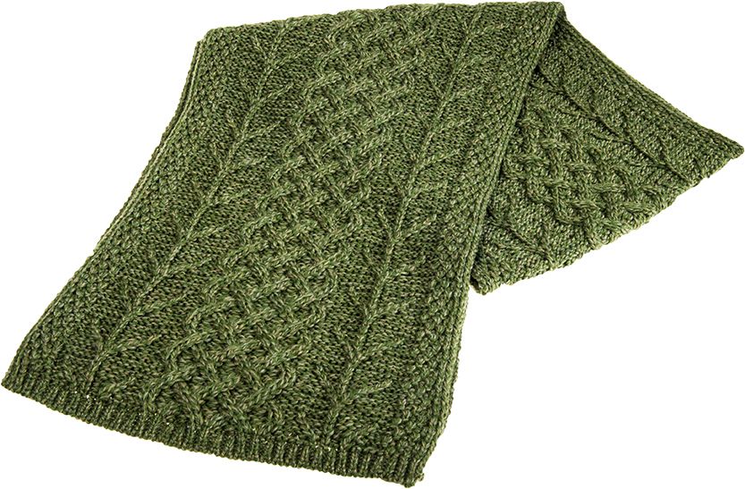 Irischer Langschal gestrickt aus Supersoft Merinowolle