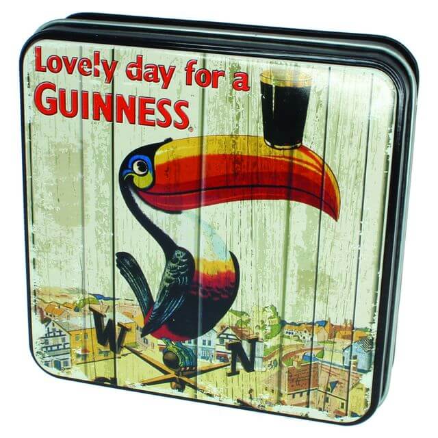 Guinness Fudge in der Nostalgie Blechdose Toucan