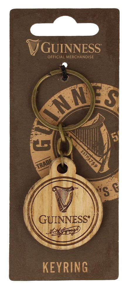 Guinness Schlüßelanhänger aus Holz