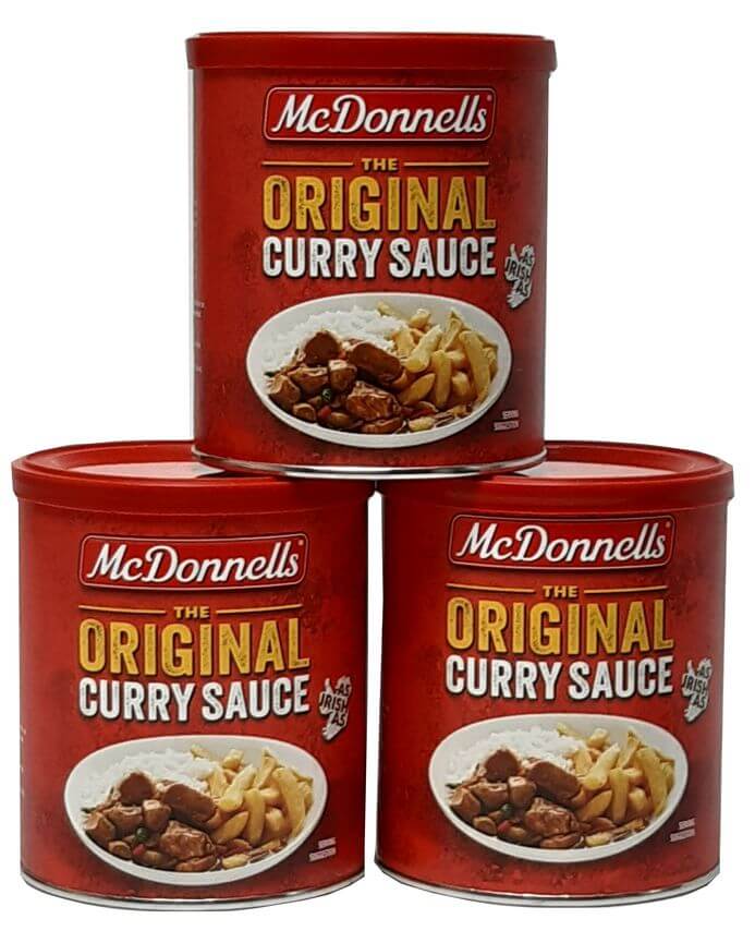 McDonnells Original Curry Sauce Mix 3er Vorteilspack. MHD: 09.2026