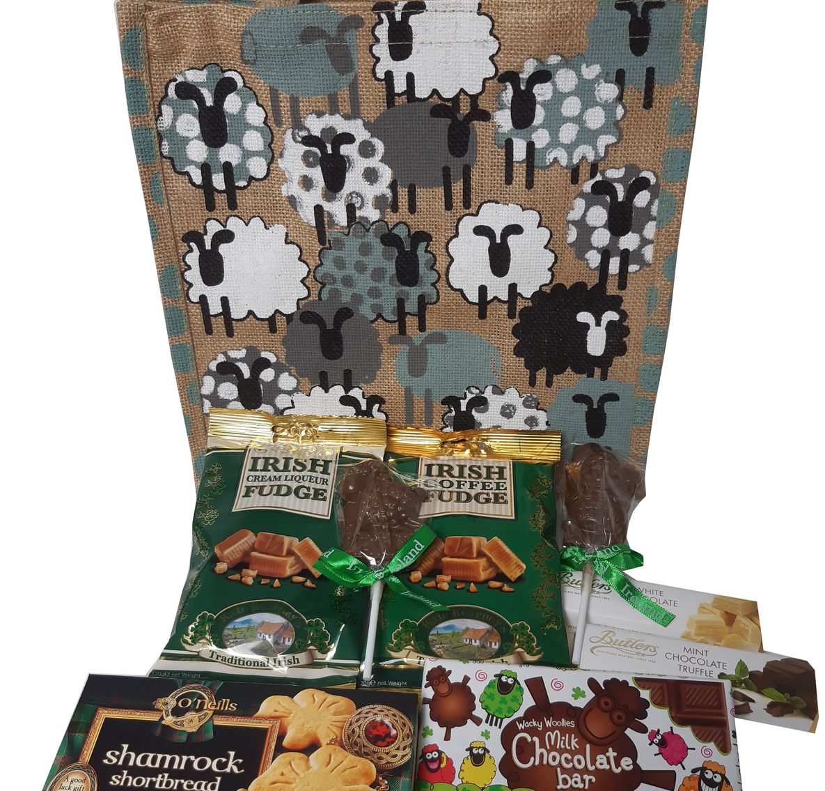 Irisches Osterpaket mit Schaf Shopper