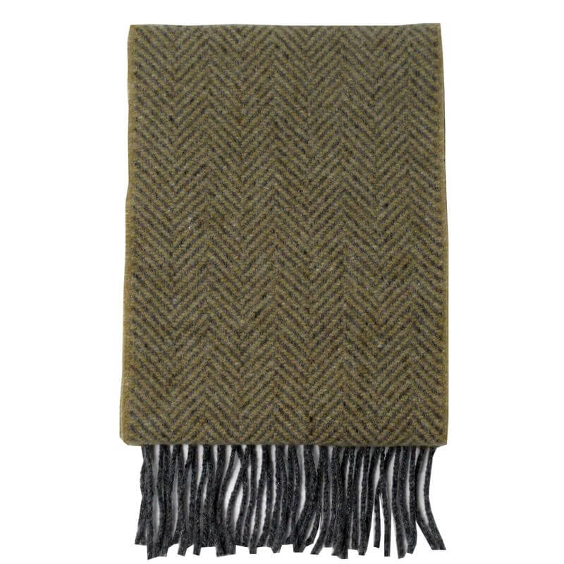 Irischer Schal gewebt aus Merinowolle und Cashmere.