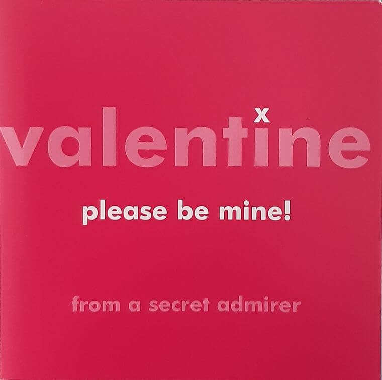 Grußkarte zum Valentinstag