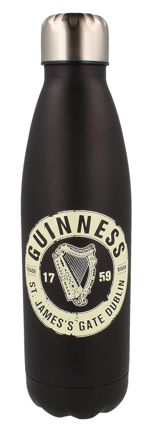 GUINNESS Metall-Wasserflasche mit Bottle Top Label