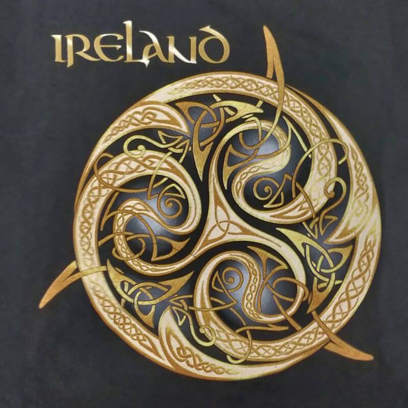 Irisches Herren Fit T-Shirt Celtic Knot L