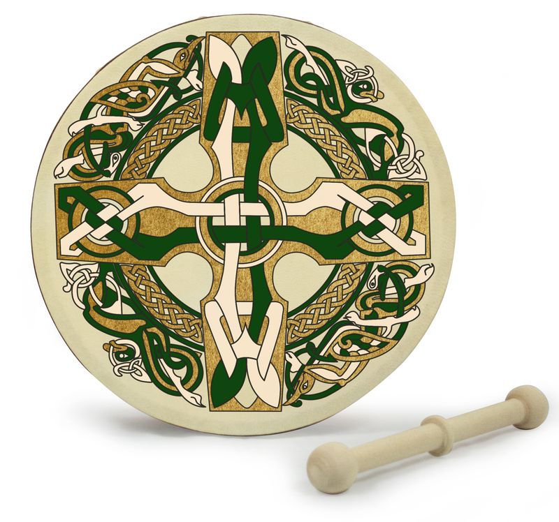 Waltons Bodhrán, 20cm, Celtic Cross, Rahmentrommel