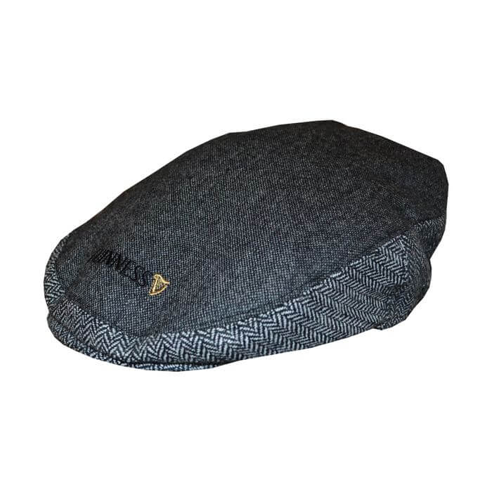 Traditioneller Irischer Flat Cap mit dezentem Guinness Logo M