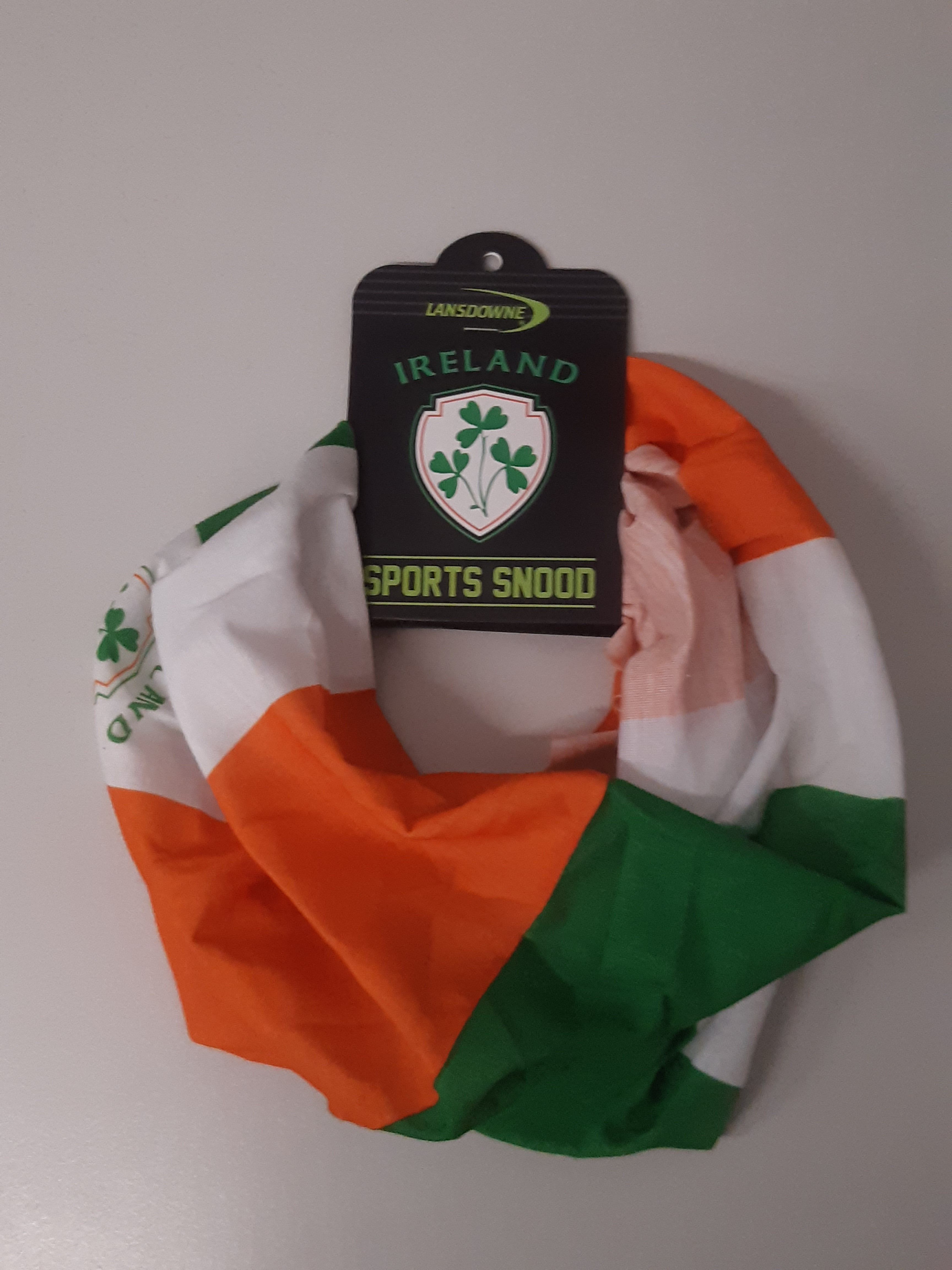 Multifunktionales Tuch in den irischen Flaggenfarben