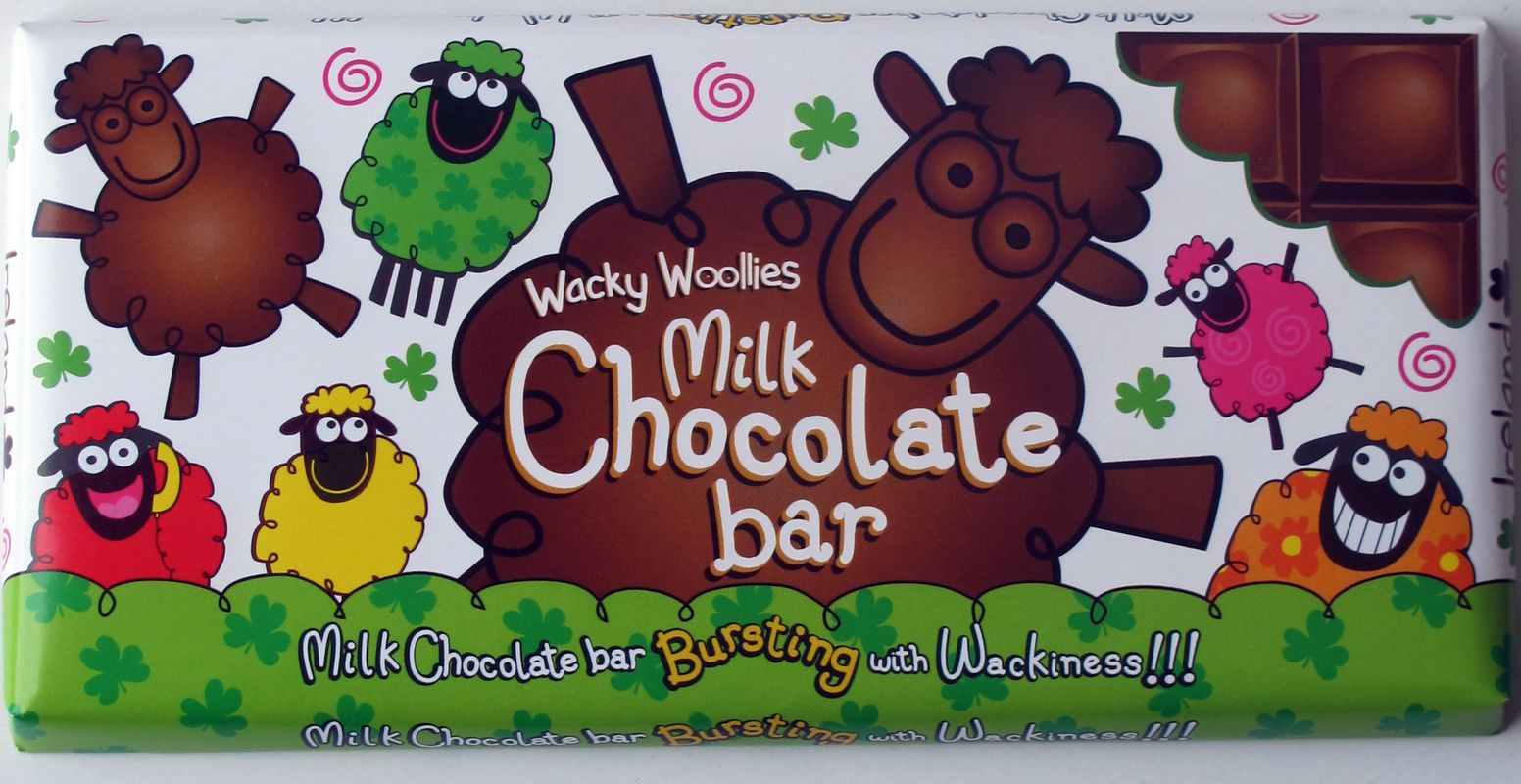 Wacky Woollies Schafsschokotafel 90g.