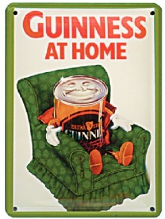 Blechschild / Werbeschild mit Guinness Dose