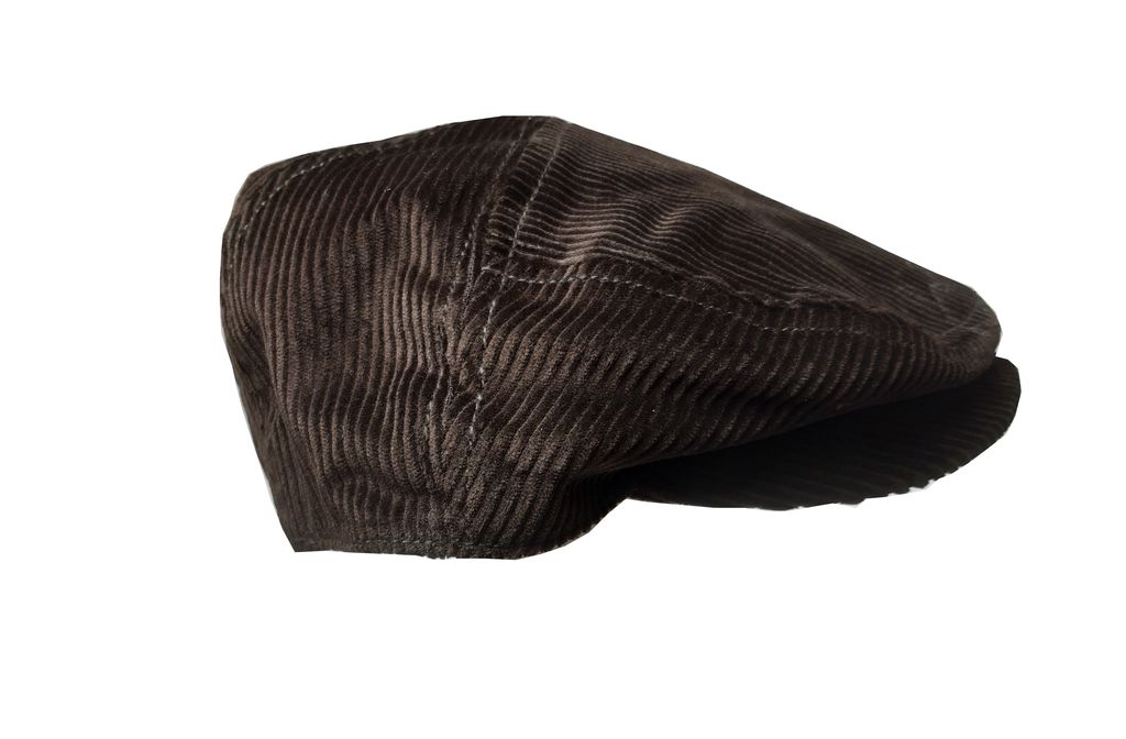 Traditionelle Irische Mütze Flat Cap aus Kordstoff zum Spitzenpreis S