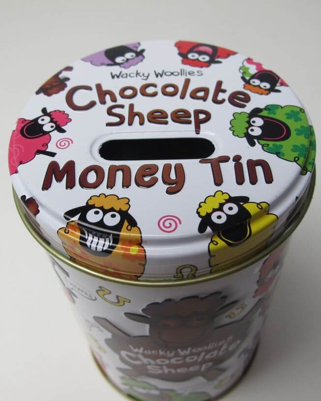 Wacky Woollies Schoko Schafe in der Geschenkdoseose 130g