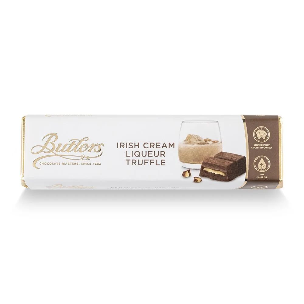 Butlers Schokoladenriegel mit Irish  Cream Liqueur Trüffelfüllung. 75g