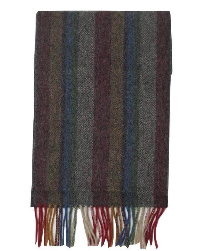 Irischer Hanly-Schal aus Lammwolle. Extralang.