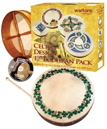 Waltons Bodhrán 12" Shamrock Bodhran, Rahmentrommel-Set