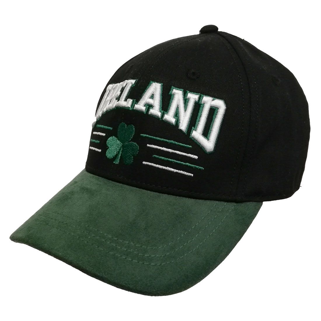 Ireland Baseball Cap mit irischem Kleeblatt und grünem Schirm