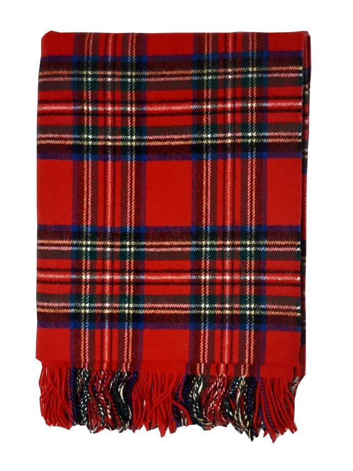 John Hanly Irische Lammwolldecke im traditionellen Plaid