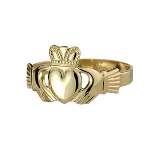 Claddagh Ring für Damen 9K/375Gold 52 (16,4 mm Durchm.)