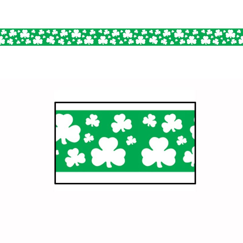 Irland Deko Wickelband mit Kleeblattmotif