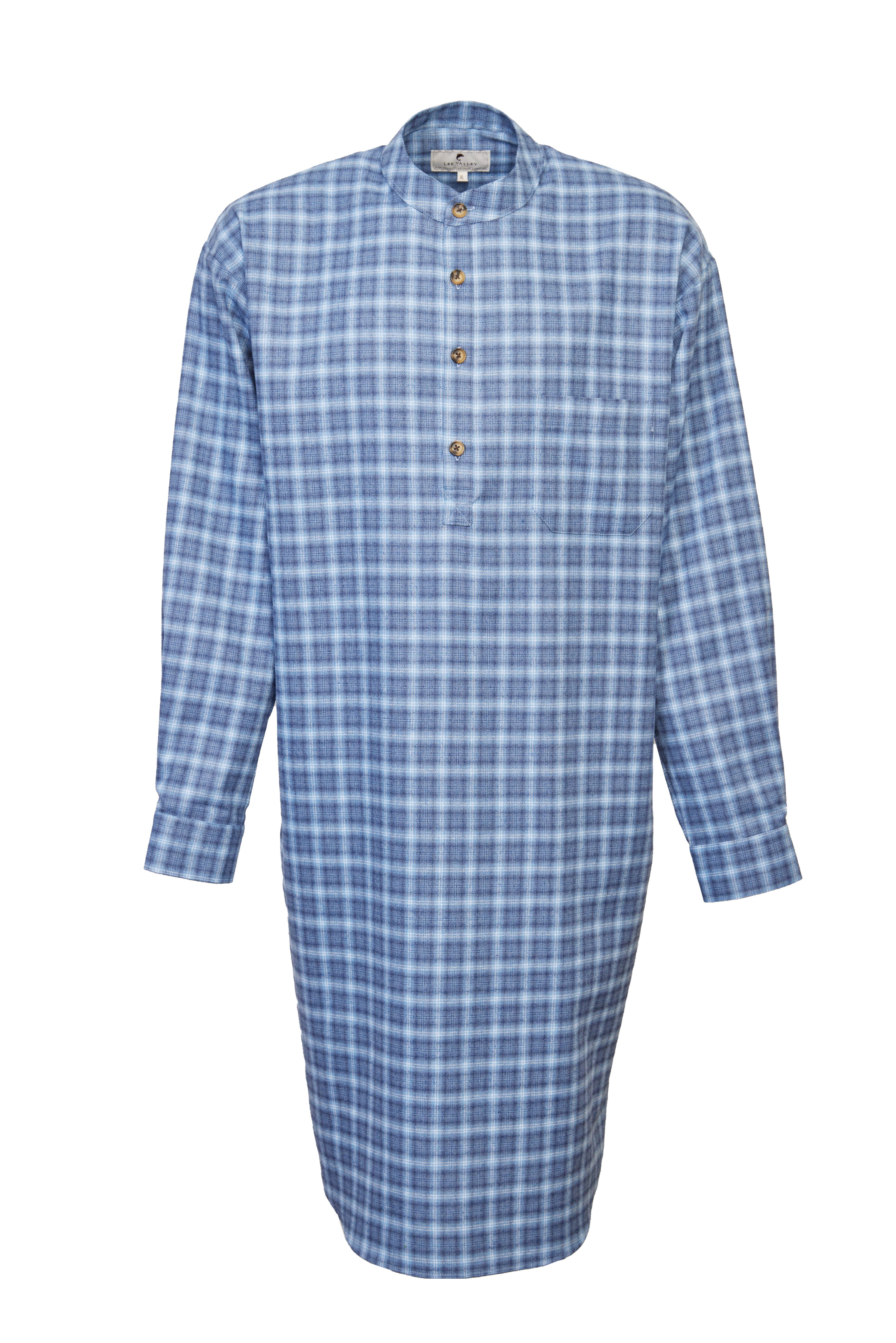 Irisches Nachthemd, Baumwollflanell mit neuem Karomuster XXL