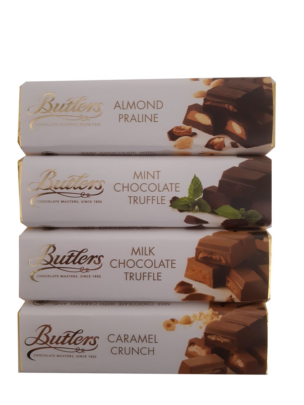 Butlers Irische Schokoladenriegel mit Trüffelcreme. Auswahl