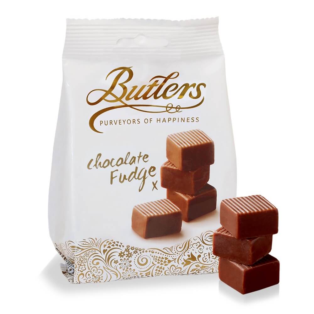 Butlers Chocolate Fudge. Irisches Karamellkonfekt mit Schokolade