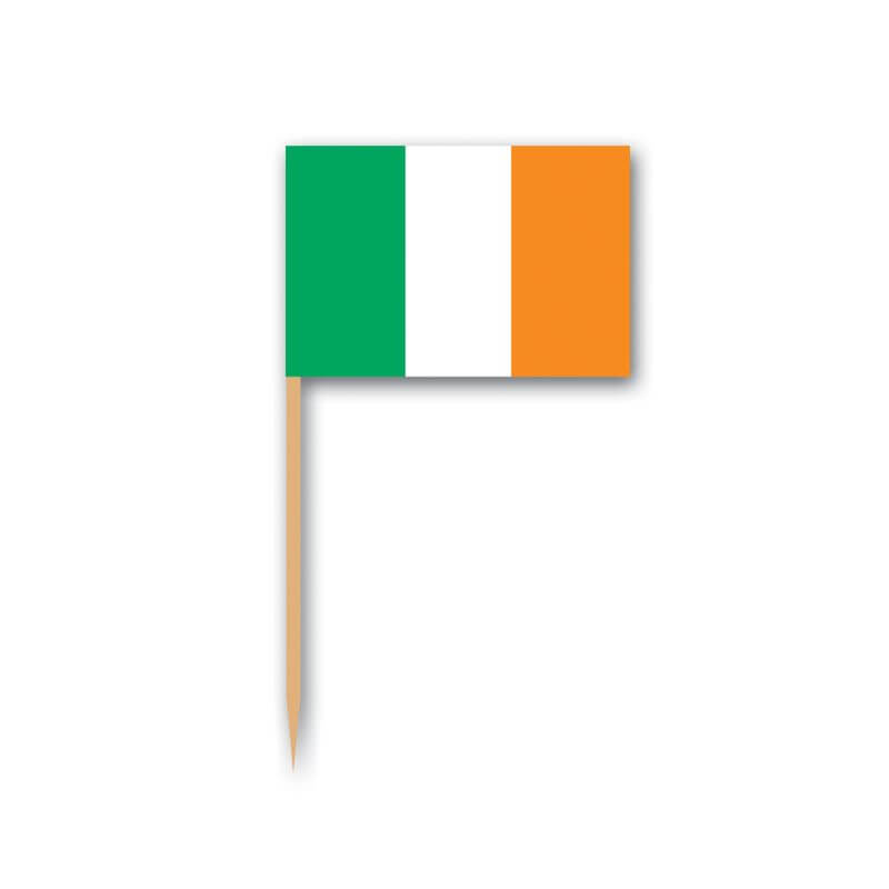1000 Irish Flag Steckfähnchen