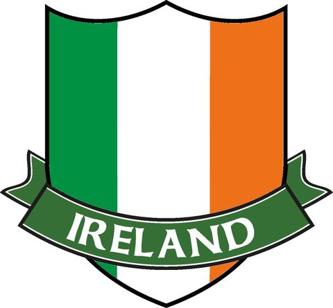 Irland Aufkleber / Sticker Irish Flag