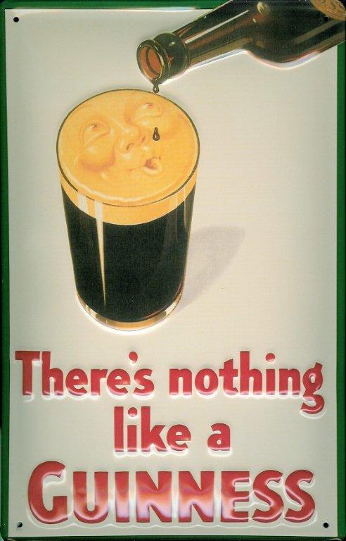 Guinness Blechschild mit Motiv Smiling Pint