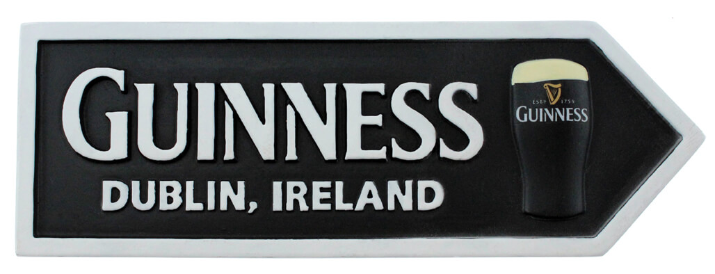 Guinness Magnet Irischer Wegweiser
