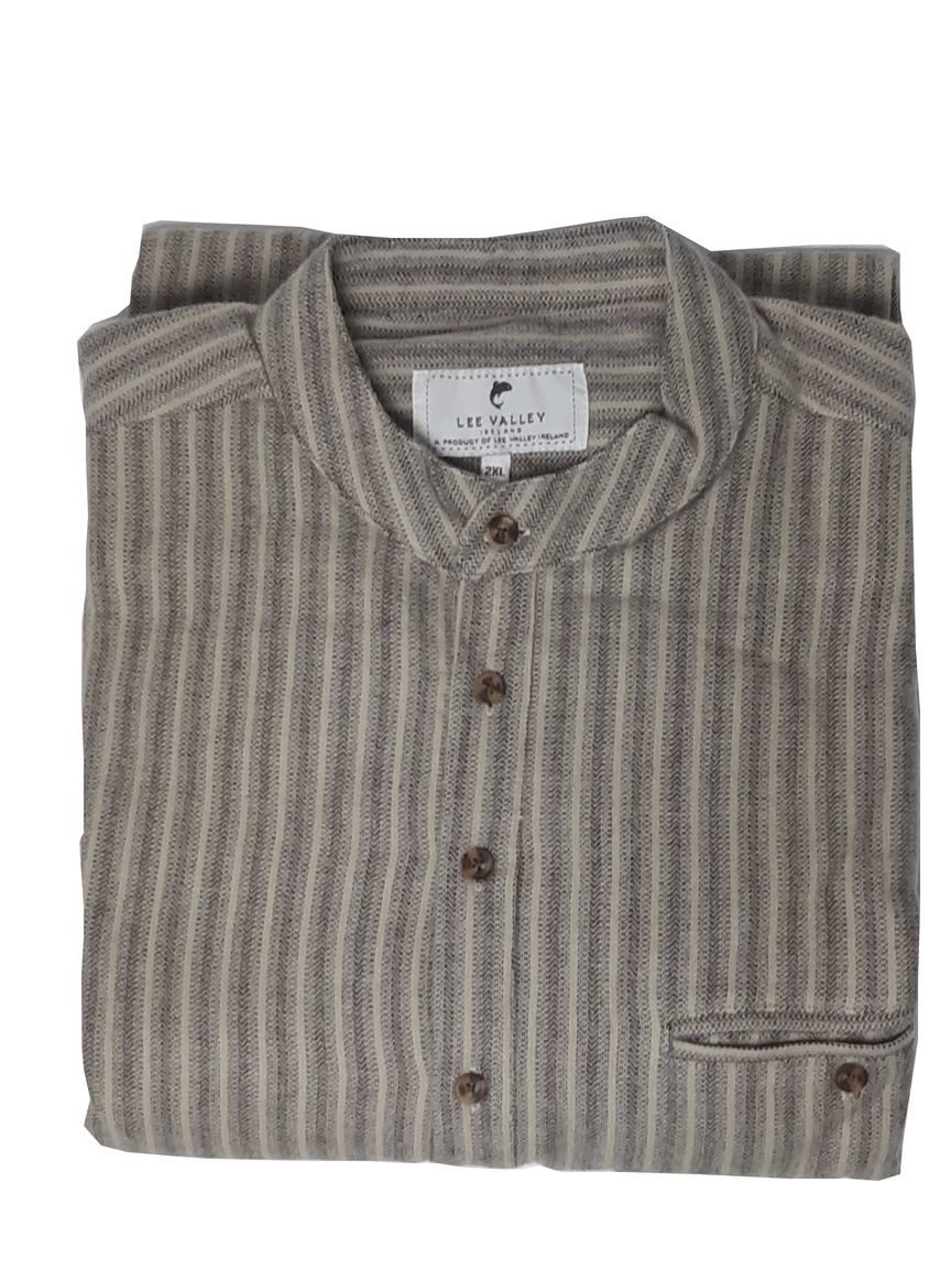Grandfather Shirt. Original Stehkragenhemd aus Irland von Lee Valley XXL