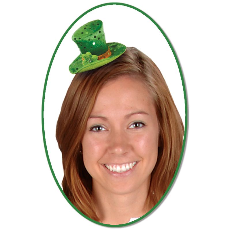 Irischer Kobold Spaßartikel Leprechaun Hut Haarspange